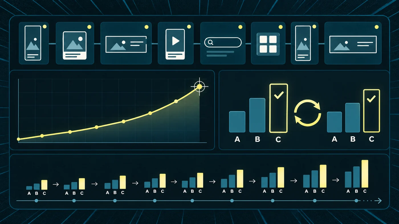 Dashboard zur Steuerung der Kampagne im Performance Marketing